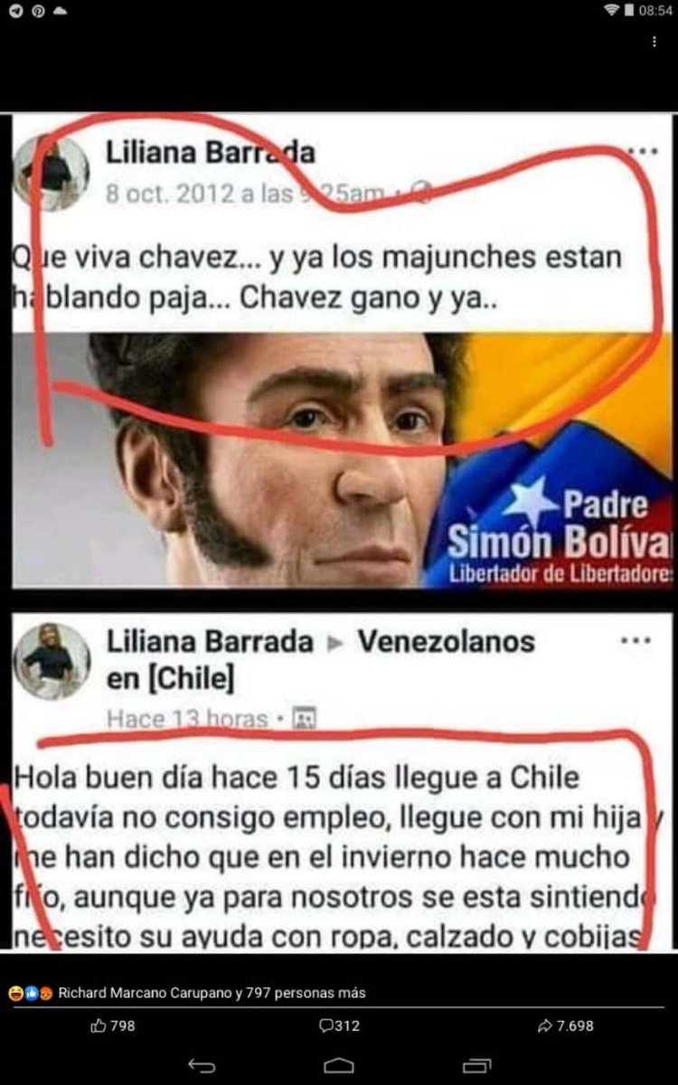 vgarrido20's tweet photo. Lean 2 mensajes de Liliana… uno hace 10 años como “revolucionaria” y otro ahora como expatriada en Chile. “LA VIDA DA MUCHAS VUELTAS…”. https://t.co/zIcG1Y5pnb