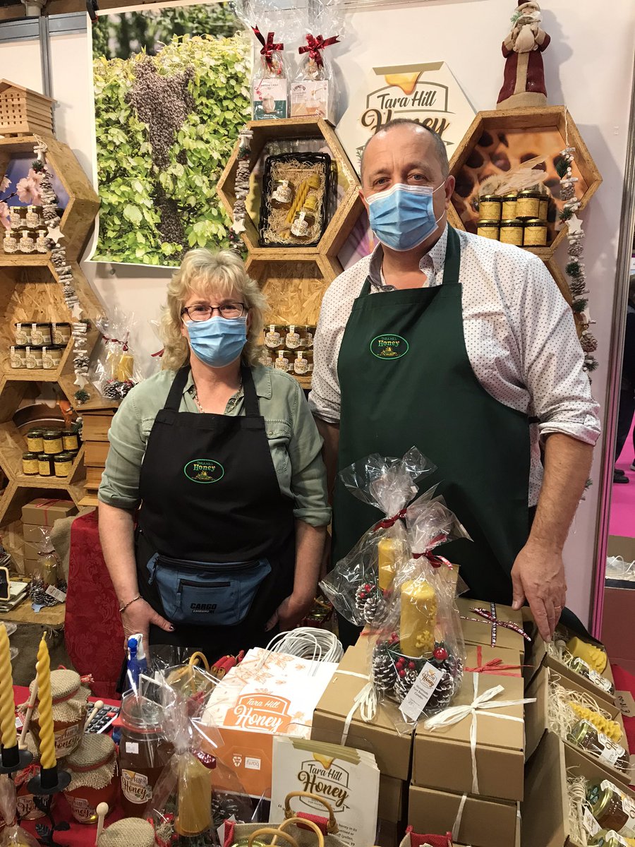 Good to see @tarahillhoney with a great display proudly flying the flag for @WexFoodFamily at #Gifted @TheRDS @TasteWexford_