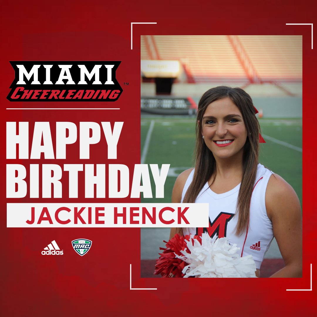 We are sending out our first #HappyBirthday shout out of the month and it goes to Jackie! We hope you have an awesome day! #miamiucheer #loveandhonor