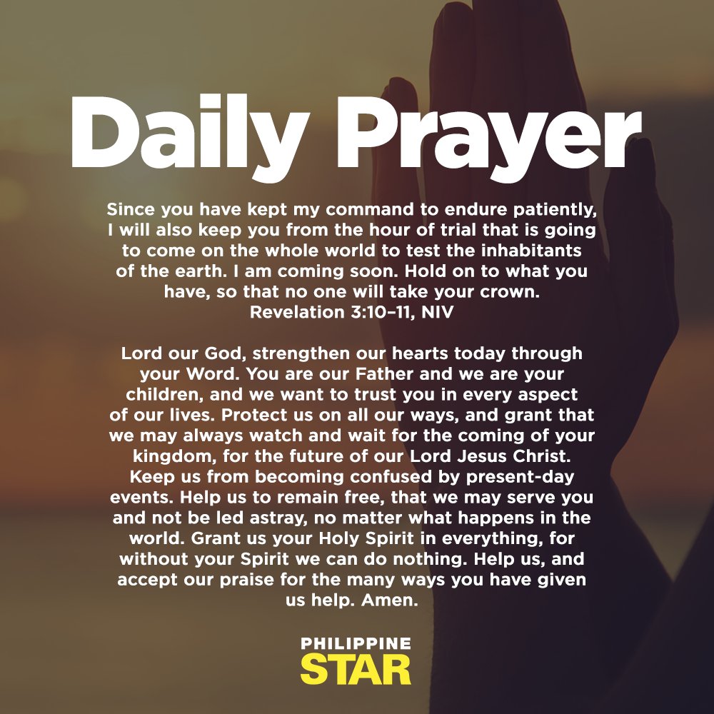 PhilippineStar's tweet photo. Daily Prayer (via Plough) https://t.co/pI8RXtjCN0