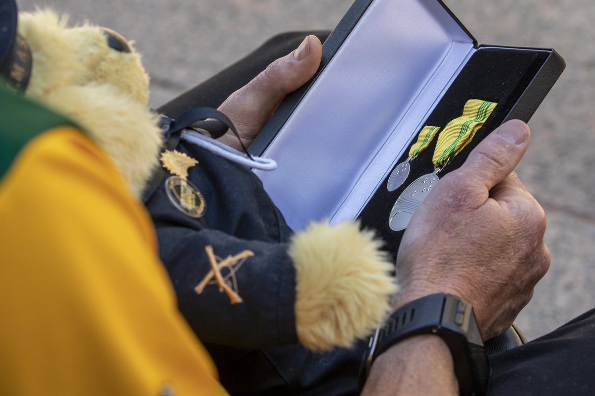 AWMemorial's tweet photo. Twenty-three members of the 2018 Invictus Games team were awarded the Australian Sports Medal during a special presentation at the Memorial this week. The Australian Sports Medal commemorates Australians who have made our country a nation of sporting excellence. #InvictusAus https://t.co/kkelJiYSon