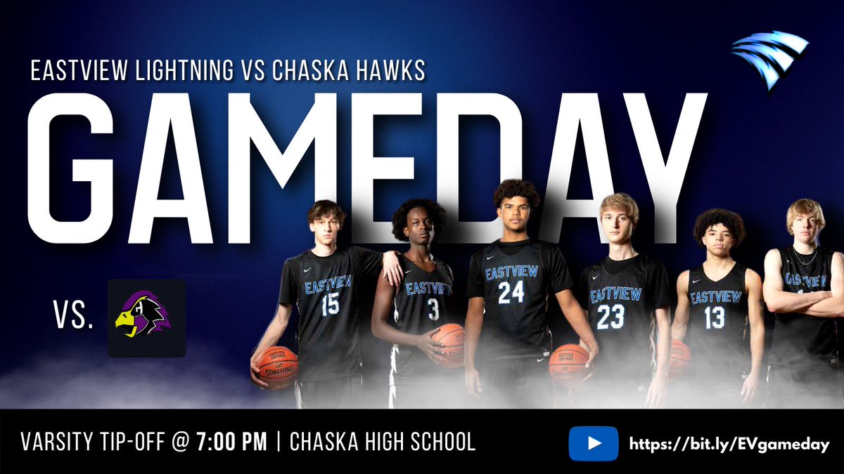 EVBoysHoops's tweet photo. We're three hours from tip-off!  If you aren't able to join us in person, you can follow along with Chaska's coverage at https://t.co/SE9bSIkQuM. 
#LightningStrikesSoon https://t.co/YeW1bHYbXp