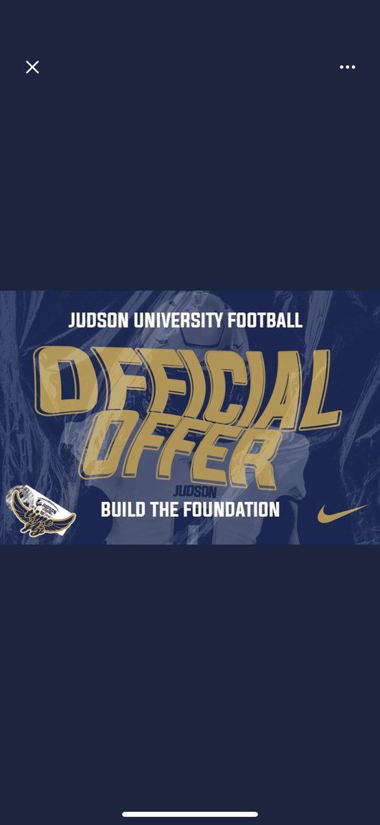 After a great talk with @CoachFitz_JU I am blessed to recieve an offer from Judson University! <a href="/CoachPapaDukes/">Jason Dukes</a> <a href="/Tc_robinson5/">CoachTC_</a> <a href="/AlcovyFootball/">AlcovyHSFootball</a>