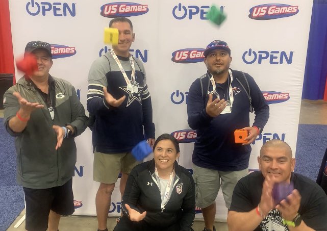 These #physed teachers from <a href="/ELPASO_ISD/">El Paso ISD</a> are WILD about the foam dice from <a href="/USGames/">US Games</a> and OPEN activities that go with them! Lucky winners at #TexAHPERD!