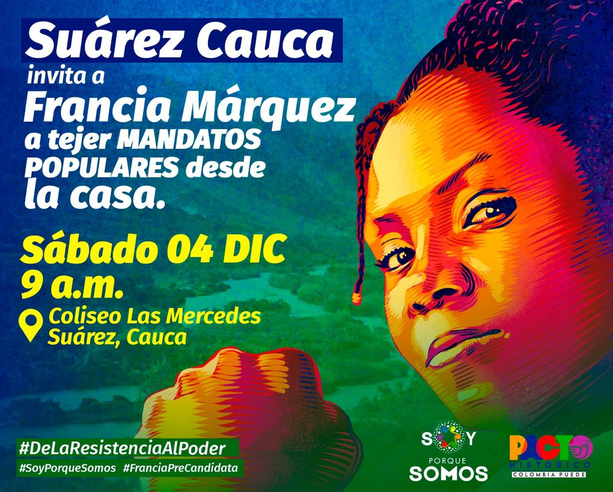 Venimos recorriendo el país tejiendo lazos de esperanza, construyendo juntanza para el cambio real que necesita 🇨🇴.

Mañana regreso a mi casa, con mi comunidad, donde empezamos este camino, fortalecida por el apoyo y el cariño que he recibido de todxs ustedes.
