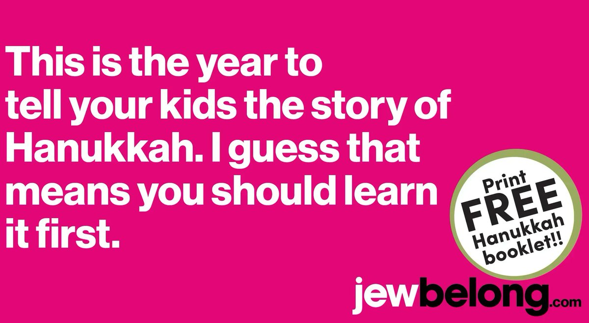 JewBelong’s don’t-miss Hanukkah booklet has two fantastic skits, modern readings, and the traditional blessings. buff.ly/2ZH3d0s 🔯❤️