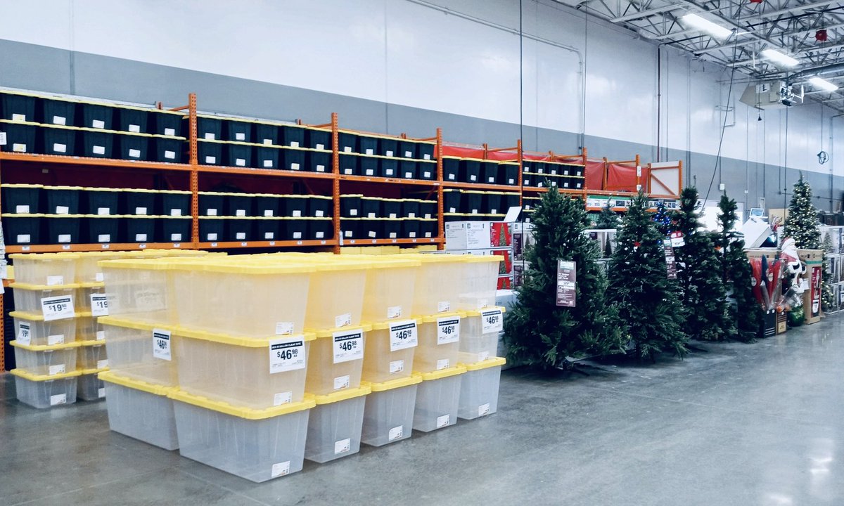 What says Christmas but having totes ready for customers to put all their new holiday decorations in after the season closes, #TeamTurlock1001 is ready. Great Job DS Troy!