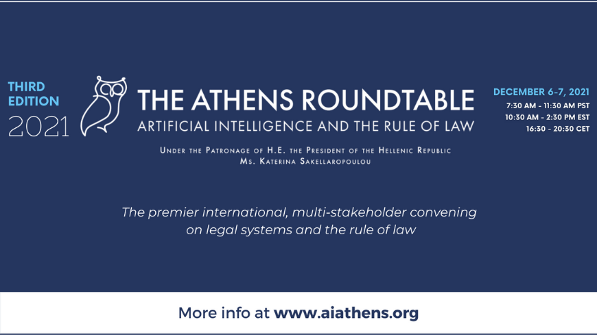 samuelmcurtis's tweet photo. The #AthensRoundtable on AI and the Rule of Law kicks off on Monday, Dec 6th! A stellar lineup of speakers and panels, covering #AI standards and benchmarking, the #EU AI Act, the intersection of AI and human rights, and more. Hope to see you there: https://t.co/kxhXzQCQEe https://t.co/HJzqHyLltU