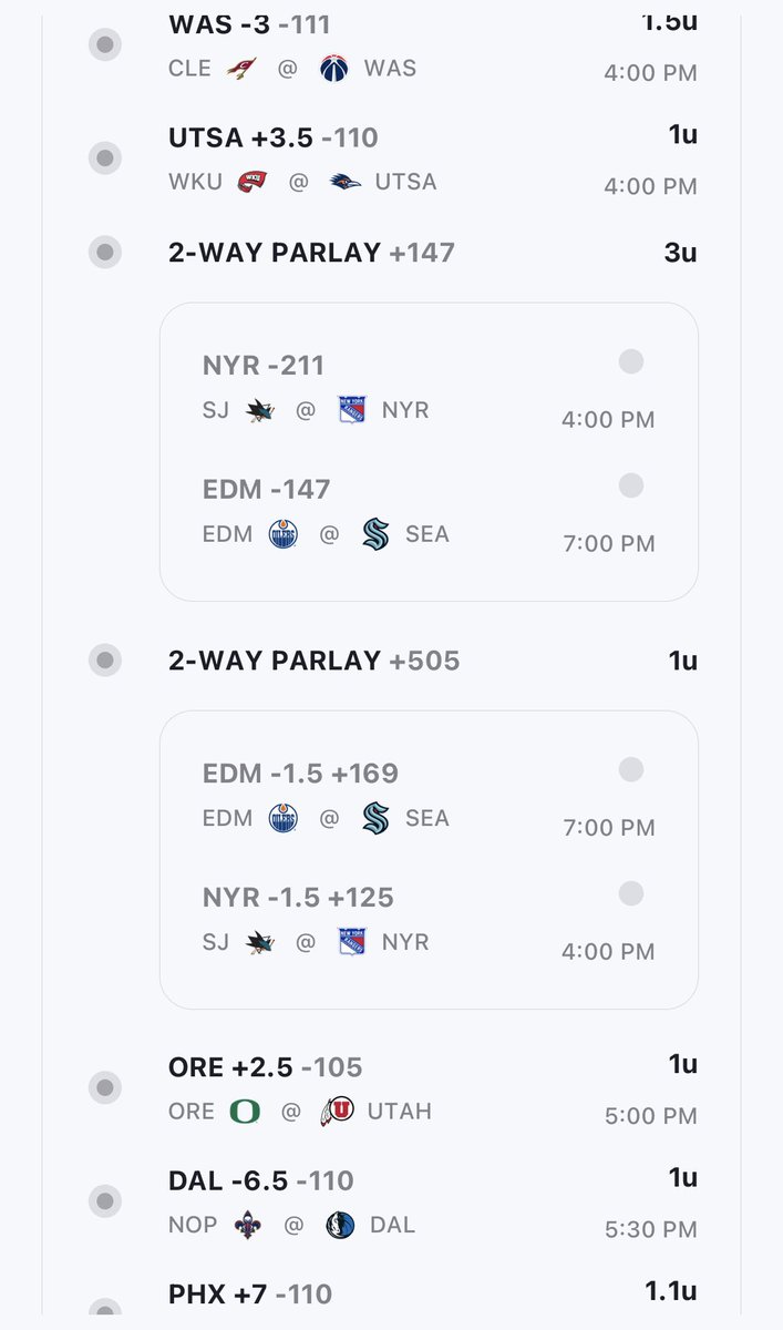 TheWavePicks's tweet image. Rangers and oilers will make us rich this year. Who’s tailing?