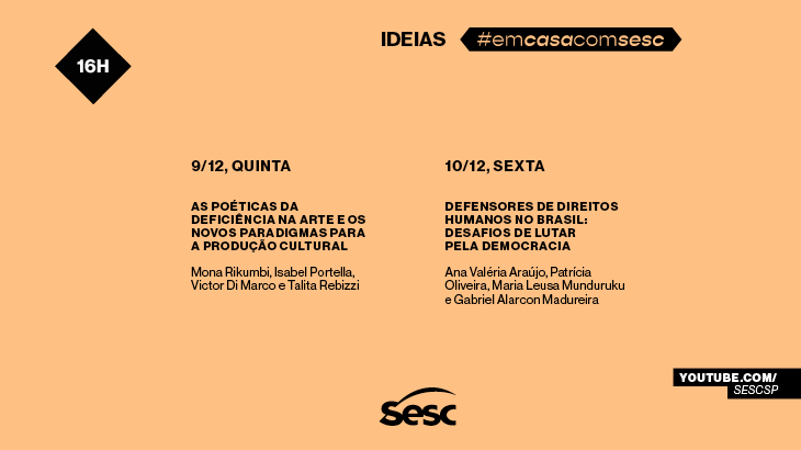 cpfsesc's tweet photo. A agenda do #Ideais da próxima semana está passando na sua timeline, para você conferir e se programar!

A transmissão é acessível para o público surdo e para acompanhar é só acessar: https://t.co/fCCD7nZeai

#debate #humanidades #semanamodosdeacessar # https://t.co/wG2ibDPEaI