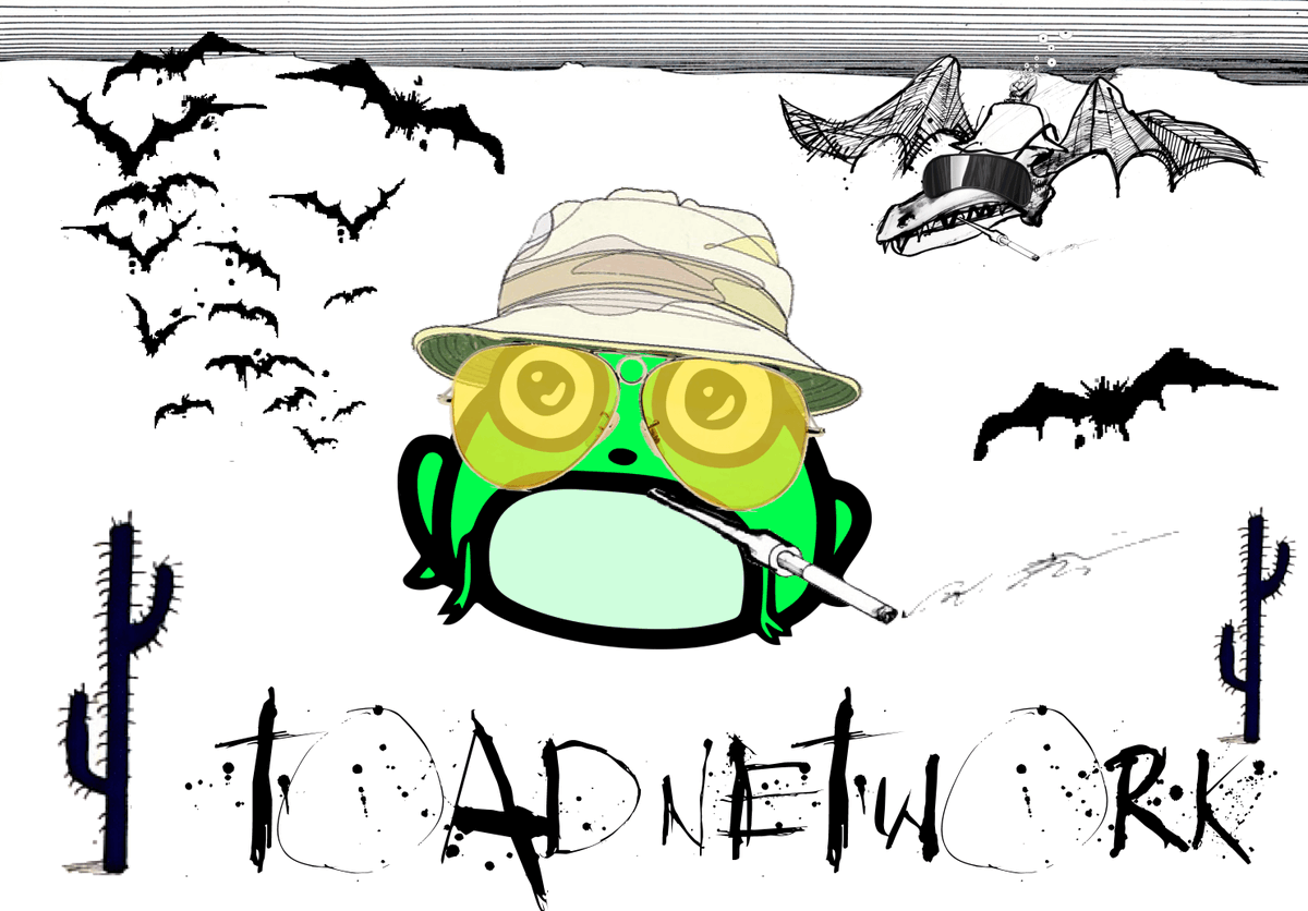 C0ldDeadHand's tweet photo. "And the Sky Was Full of What Looked Like Huge Bats"
- Dr. Gonzo
https://t.co/Z8FbXvu6hi
#toad #GetIn #hst #HunterSThompsom #ToadNetwork #healing #medicine #hoge #bats #RalphSteadman #HolyJesusWhatAreTheseGodDamnAnimals
@ToadNetwork @mindmedco @HogeFinance @SteadmanArt https://t.co/I9FqPvuDO3