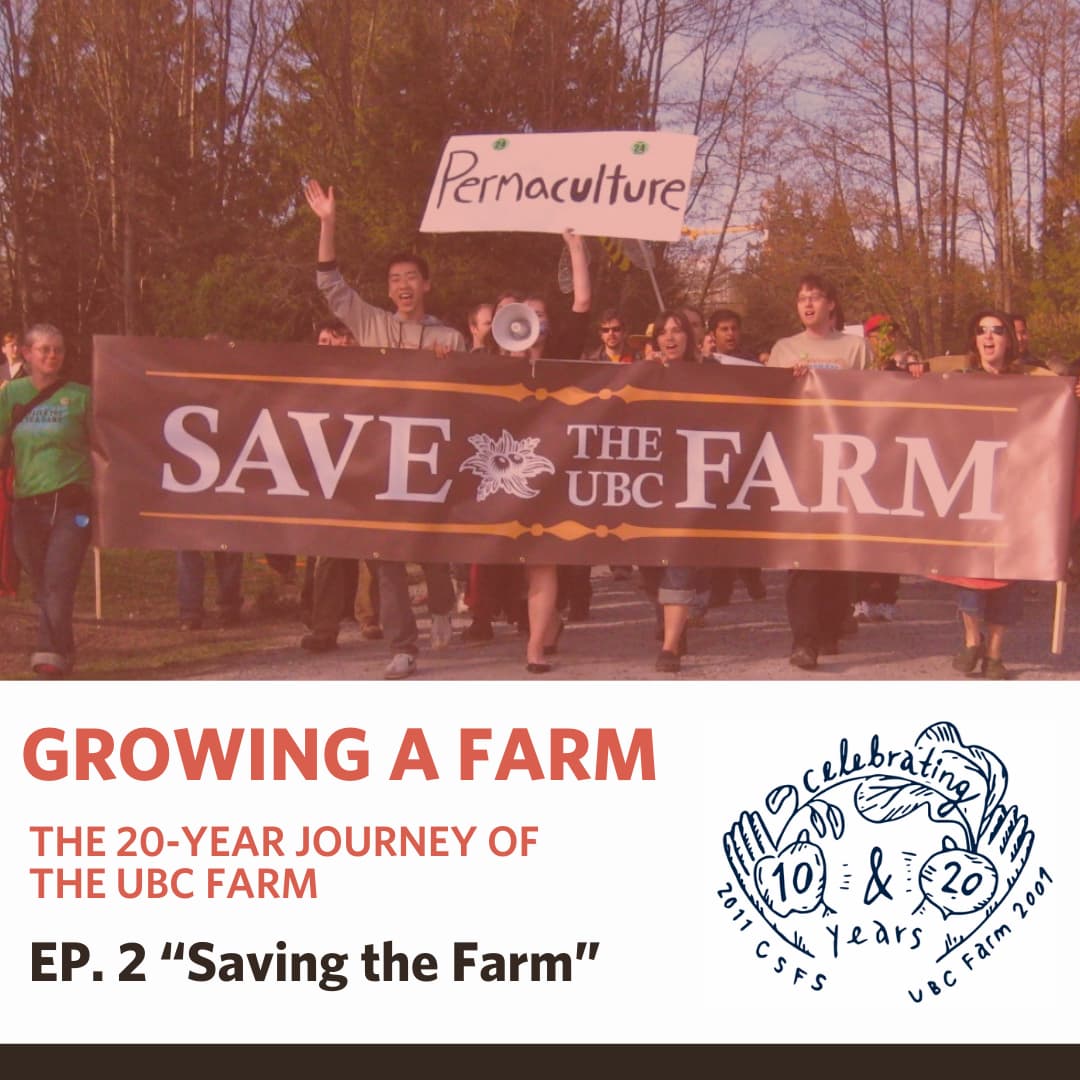 ubcfarm's tweet photo. Episode 2 is out today - "Saving the Farm"
How did UBC Farm avoid development, and who supported the activist movement to SAVE THE FARM? Tune in for a heartfelt look at our history: https://t.co/k3BvIEC8kT

#20YearsOfUBCFarm
#10YearsOfCSFS https://t.co/RApXOuDIEp