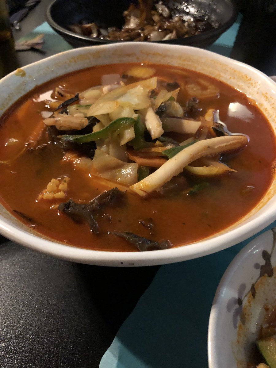 Gracejisunkim's tweet photo. It was so life giving to have Korean food with my friends!!
#kimchiislife #uoft #kimchi #soontofu #UofTAlumni https://t.co/vCBgJ40pqK