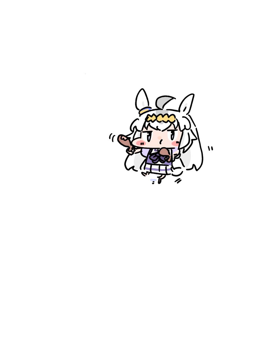 オグリキャップ(ウマ娘) 「🍗 」|ブラニンのイラスト