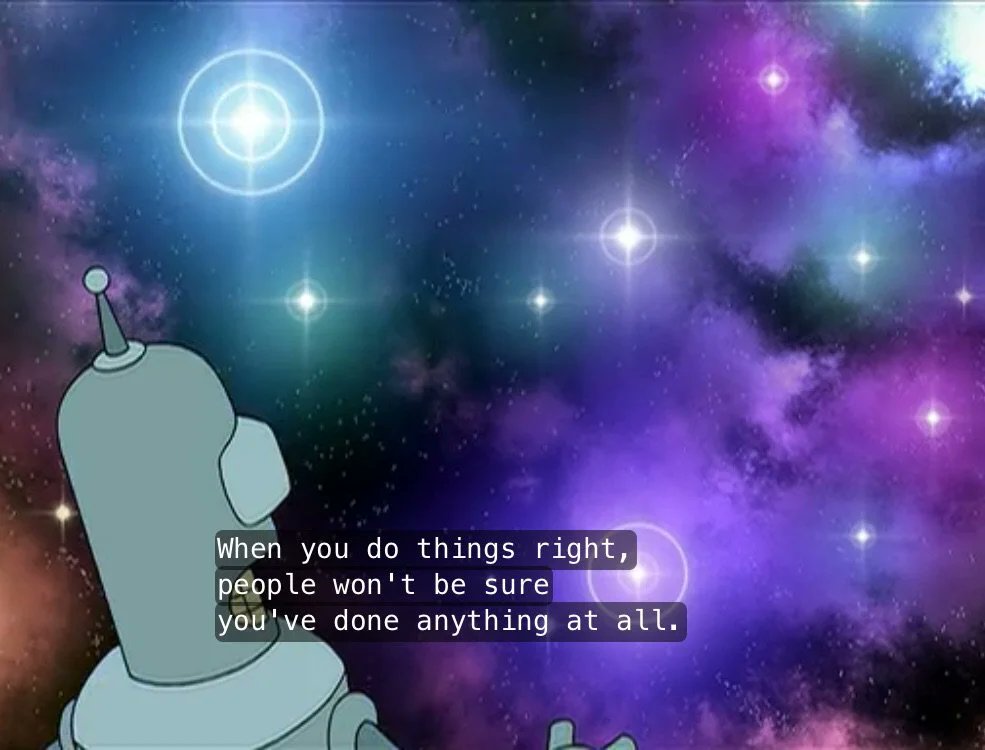 When you yell into space, and the stars reply.