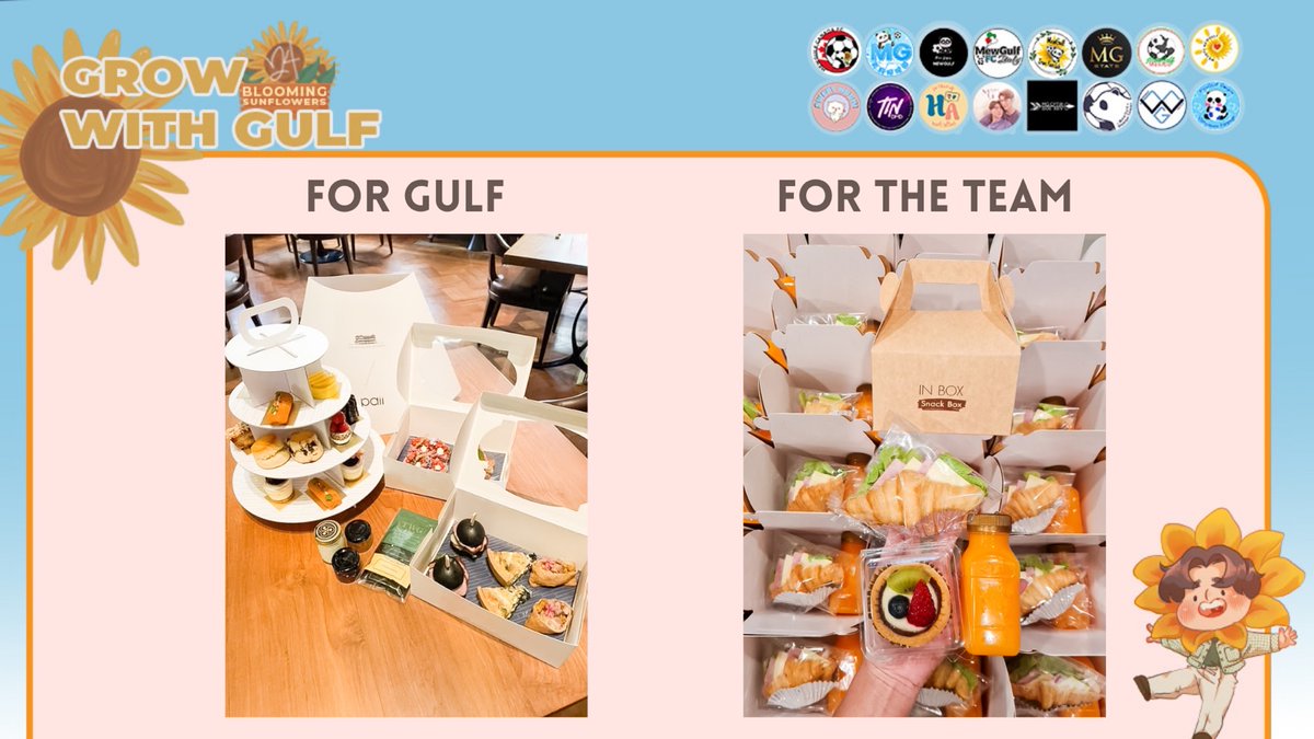 MewGulfVNFC's tweet photo. It’s D-Day phi phi fans! 🌻

Happiest birthday to our sunflowie who’s probably busy with his concert preparations. We can’t wait to watch everything! We hope Gulf and team would like the breakfast we sent. Su su na everyone! 🙇🏻‍♀️👯‍♀️

#24thKANAWUTDay
#GulfHBDCon2021
#หวานใจมิวกลัฟ https://t.co/qXUvrlEAxa