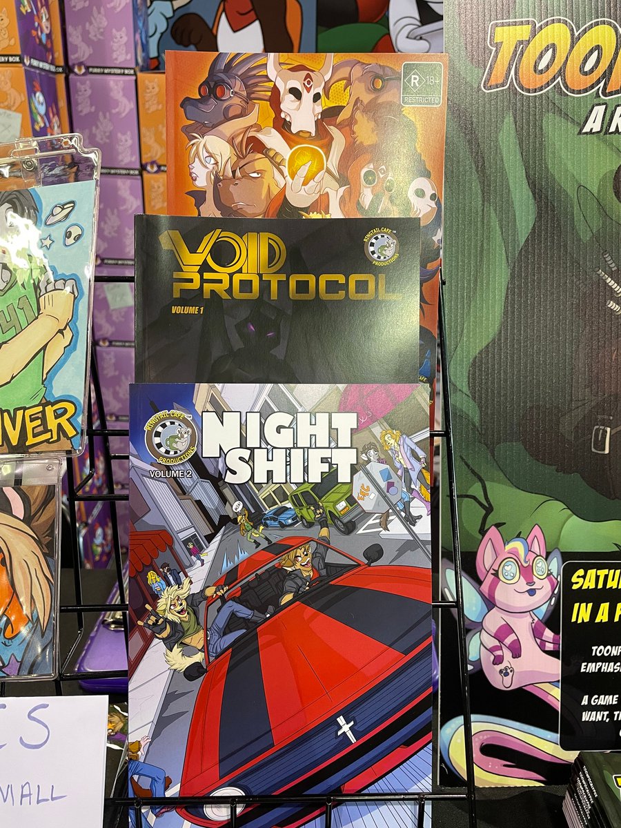 ringtailcafe's tweet photo. We are at MFF, Come see us at table G 12-13.
New in print is Nightshift Vol.2, Void Protocol and Sprawl Vol.1
Aerokat creator of Starfire Agency, Nightshift and Hellkats is here!
https://t.co/qNW0fbp7Yo
https://t.co/Re3pwFea11
#graphicnovels #Aerokat #StarfireAgency #Hellkats https://t.co/FIUomanHy8