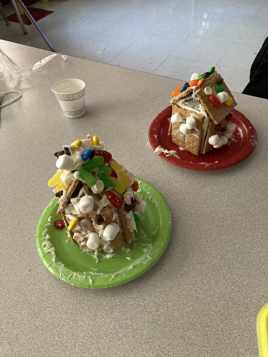 Storytellers153's tweet photo. Our kindergarten class started our unit on Holidays Around the World. Today we flew to German to make gingerbread houses. Students were a little upset we didn’t actually fly to German. Lol! @GuffeyElem https://t.co/vRxQuGvxBX