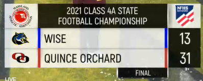 ChrisLongKSTP's tweet photo. Ayyyyy... congrats @QO_FOOTBALL | @QOAthletics @QuinceOrchardHS !!!
#MakeItFour '91-'07-'18-'21 https://t.co/yBRjChdork