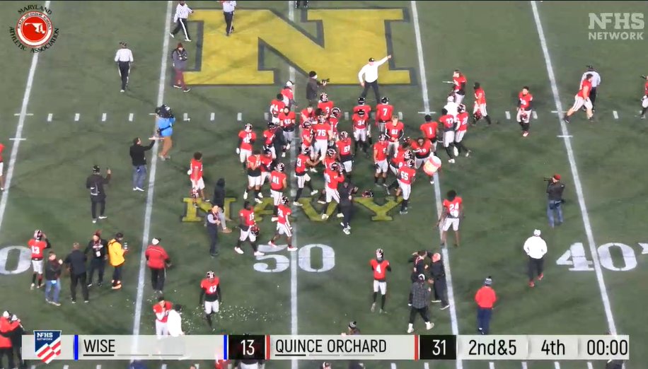 ChrisLongKSTP's tweet photo. Ayyyyy... congrats @QO_FOOTBALL | @QOAthletics @QuinceOrchardHS !!!
#MakeItFour '91-'07-'18-'21 https://t.co/yBRjChdork
