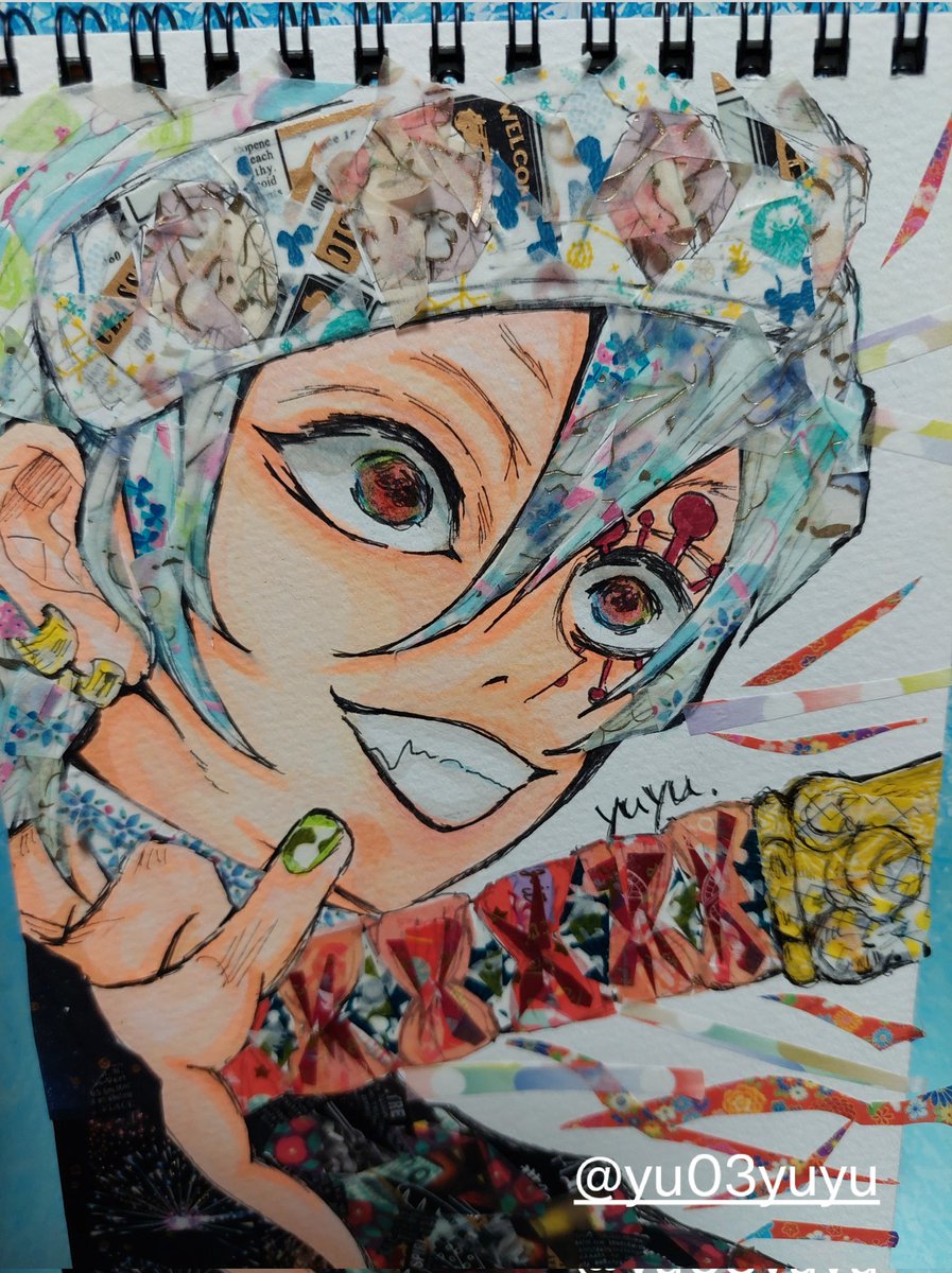 鬼滅の刃「#kmt遊郭編カウントダウン 模写 ラフですが… 今描いてる