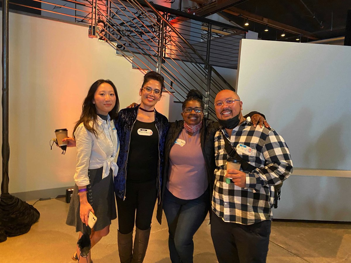 KriStiBaLe27's tweet photo. So surreal meeting my amazing work colleagues in the flesh #drweek2021 💙 https://t.co/FdzQPUFtZL