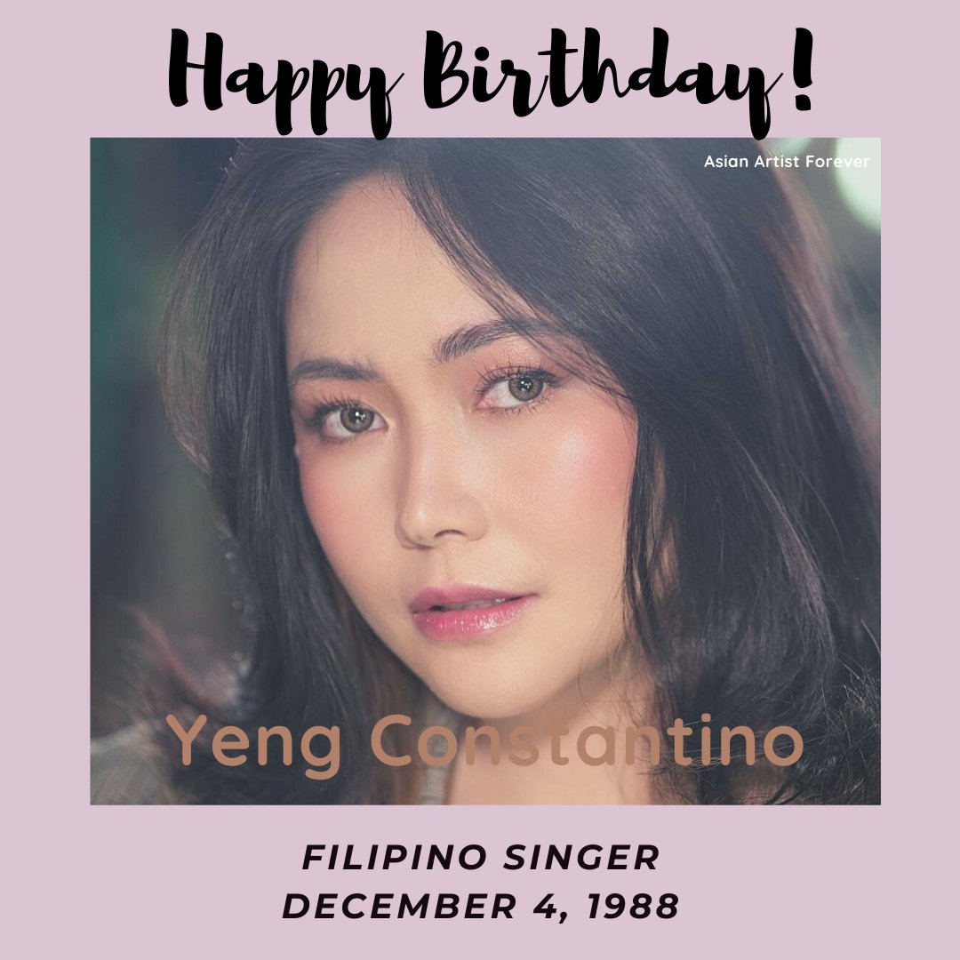 Asian_Birthday_'s tweet photo. Happy Birthday Yeng Constantino...
#HappyYengDay #happyyengday #yeng #yengconstantino #filipinoartist #filipinosinger #asianartistbirthday https://t.co/TrEr7Fbe6Y