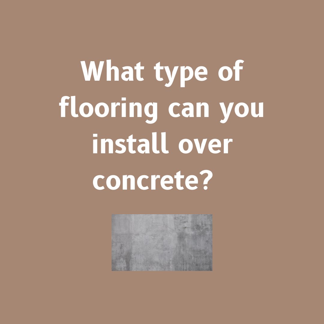 FlooringMy's tweet photo. What type of flooring can you install over concrete? 

#flooring #flooringinstallation #hardwoodfloors https://t.co/LnxKHpqf4z