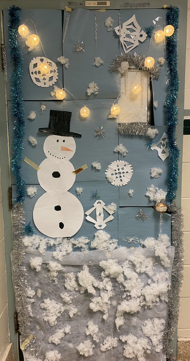 Winter wonderland #doordecorating #december #fridayfun