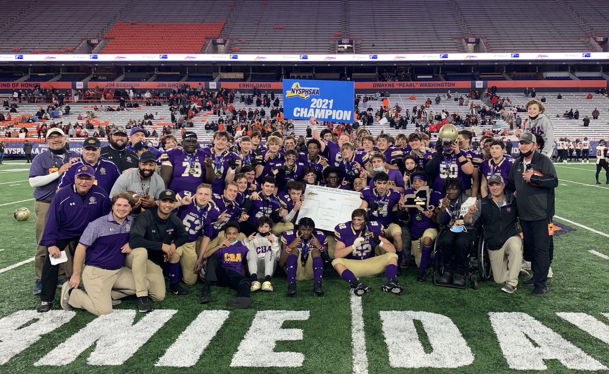 John Rathbun (@john_rathbun3) on Twitter photo Congrats to <a href="/CBASyracuse/">CBA Syracuse</a> <a href="/CBAUpdate/">CBA Syracuse Updates</a> the 2021 <a href="/NYSPHSAA/">NYSPHSAA</a> Class A football champions. Congrats to <a href="/CBASyracuse/">CBA Syracuse</a> <a href="/CBAUpdate/">CBA Syracuse Updates</a> the 2021 <a href="/NYSPHSAA/">NYSPHSAA</a> Class A football champions.