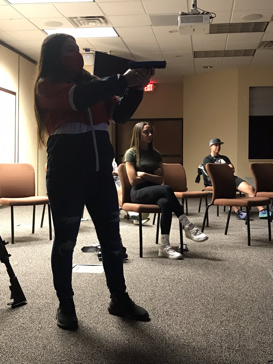 NSP_TroopE's tweet photo. So much fun in helping the @WNCC Criminal Justice students and staff learn what Law Enforcement can be like through their new simulator!!  (P.S. - one of the students is a current #Camp67 applicant 😁😁) #ADayInTheLife #PoliceExperience #Learning #FutureTroopers https://t.co/MY8W12o7O4