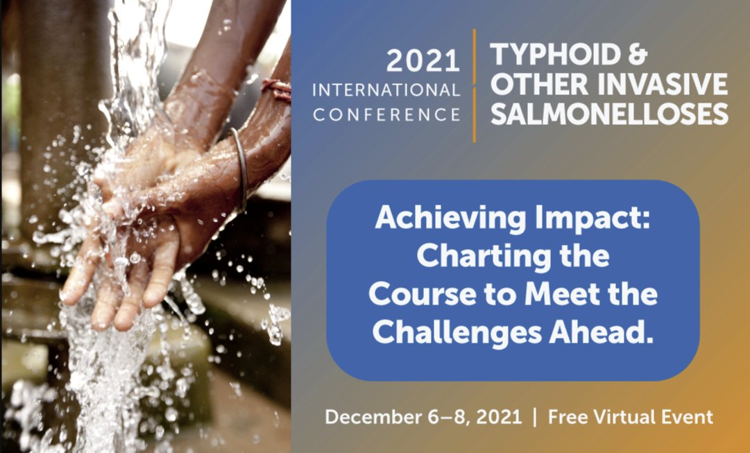PreventTyphoid's tweet photo. Join over 450 researchers, policy makers &amp; advocates dedicated to improving the lives of those affected by typhoid and other invasive salmonelloses at #Typhoid2021! This year's theme is Achieving Impact: Charting the Course to Meet the Challenges Ahead. https://t.co/KI1ZDURZC6 https://t.co/7Uji9M2y3h