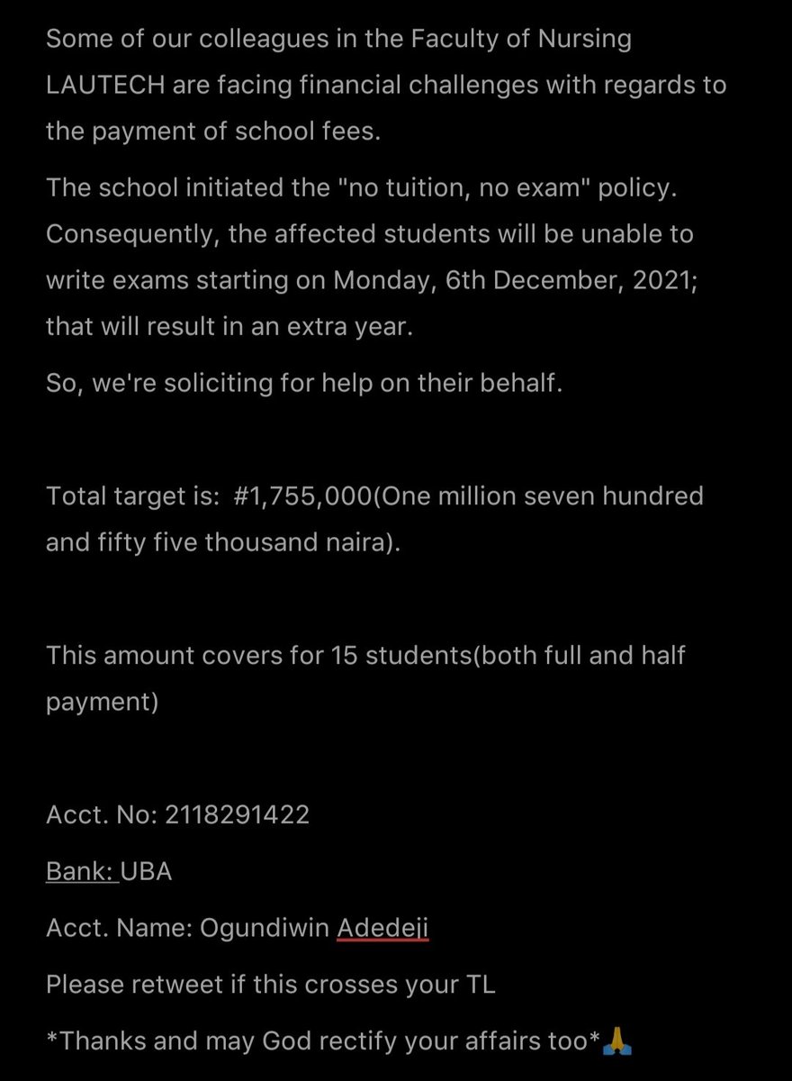grandbusta's tweet photo. Any help will be appreciated!!🙏🏽
Please retweet if this crosses your TL
Thanks.

#TheExperience2021 @aproko_doctor @DrOlufunmilayo @OgbeniDipo @drpenking @DrJoeAbah @davido https://t.co/rFjMSCCYy2 https://t.co/ce1E0UlB5P