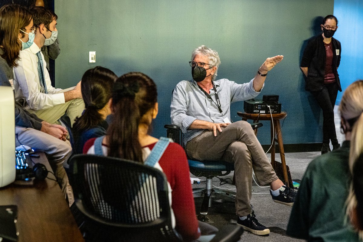 Great morning with Walter Parkes of <a href="/VisitDreamscape/">Dreamscape</a>, <a href="/roblkw/">Robert LiKamWa</a> and <a href="/zonal/">Ed Finn</a> visiting with <a href="/ASU/">Arizona State University</a> student teams and experiencing the Dreamscape Learn demo they are designing. Continuously impressed by the talent and creativity of our amazing students. #innovation #edtech #VR