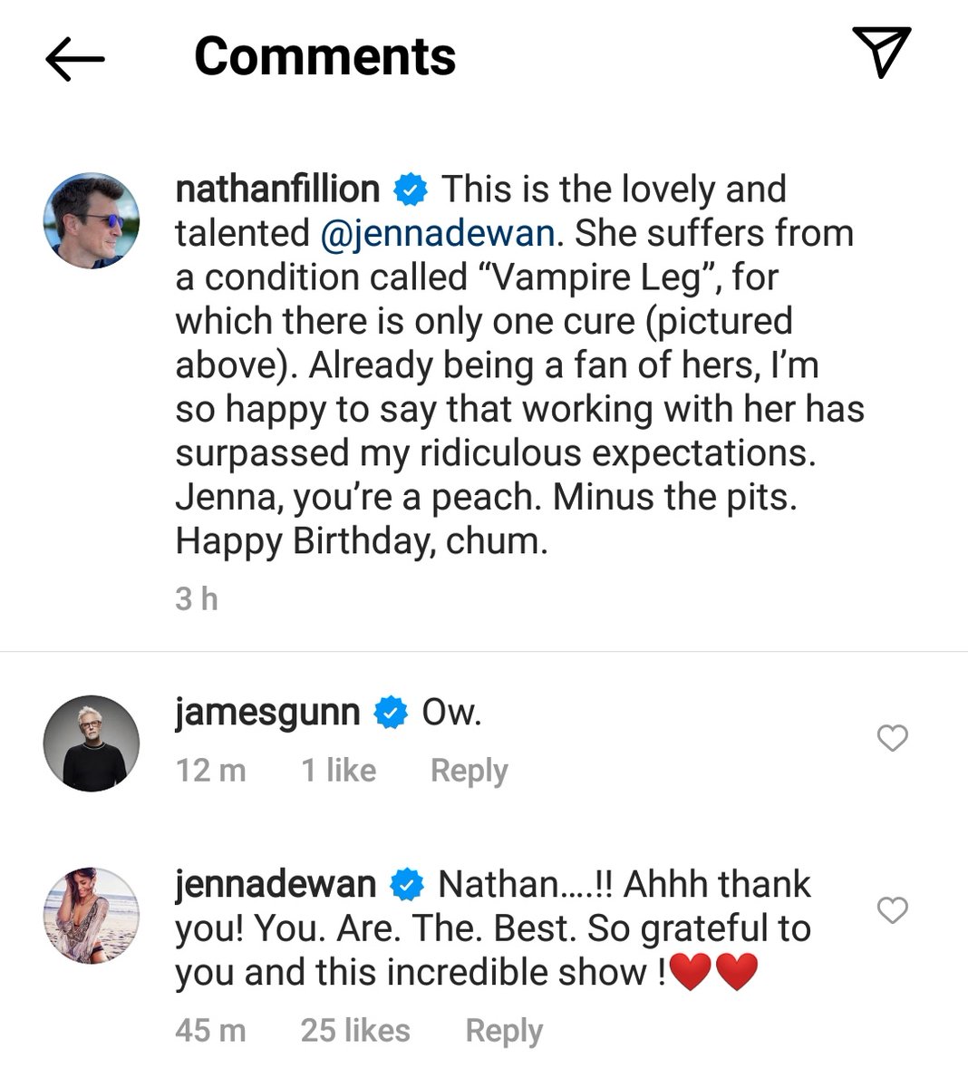 #TheRookie #NathanFillion #JennaDewan  source: instagram.com/p/CXCNmSzhH8N/…  IG stories instagram.com/jennadewan?utm…