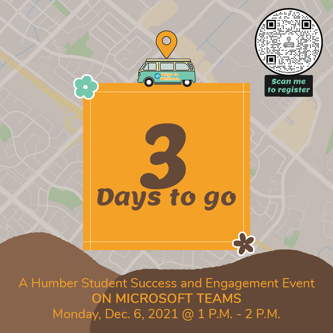 SSE_Wellness's tweet photo. Happy Friday! 
We are excited to share our event with you on Monday. There’s still time to register. 
Follow the link in our bio!
#thehumberway #humberwaystowellness #humbercollege #humberstudents https://t.co/7lTBJOBo3I