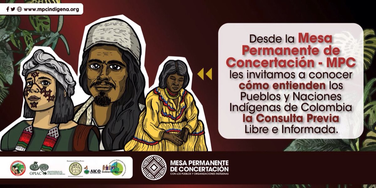 MPCindigena's tweet photo. #InformativoMPC| Desde la @MPCindigena, les invitamos a ver el video de cómo entienden los Pueblos y Naciones Indígenas de Colombia la Consulta Previa, Libre e Informada. 

🎞| Video 1 👉🏽 https://t.co/ORV3Hftv3Z

✊🏽|* #SomosReExistencia.* https://t.co/kaYNgTOBRw