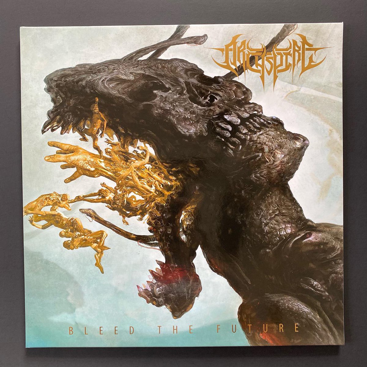 newmetalalbums1's tweet photo. ARCHSPIRE - Bleed the Future Crystal Clear/Black Marbled Vinyl in deluxe gatefold with gold foil, spot gloss lacquering and soft touch lamination. Shipping now using https://t.co/OiAyie6lj5 #archspire #bleedthefuture #deathmetal #vinylcommunity #vinylcollector #vinylcollection https://t.co/uEJbtfXPpi