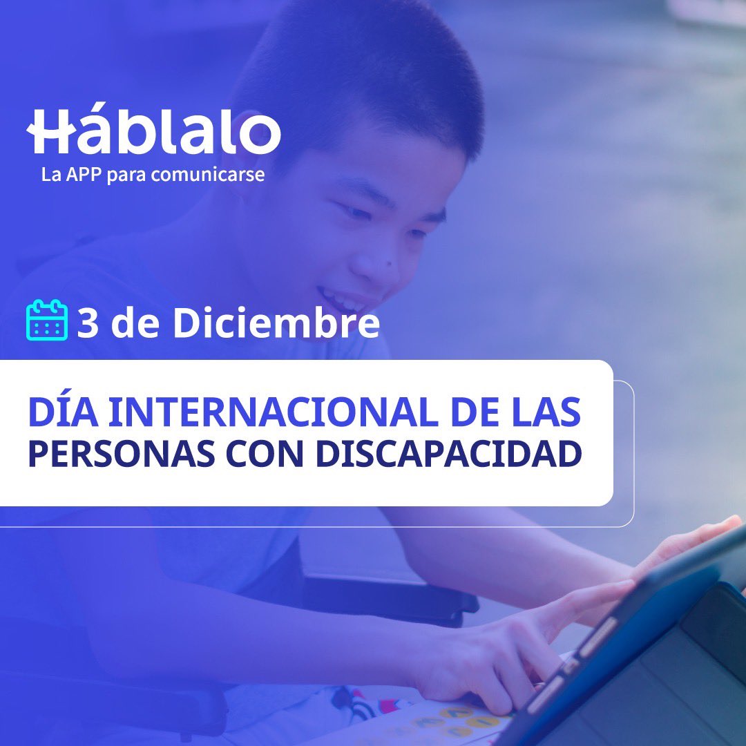 🤔¿Sabías qué al rededor del 14% de la población mundial vive con alguna discapacidad?

Desde el equipo de Háblalo queremos saludar en esta fecha tan especial, a todas las personas con discapacidad, que forman parte de esta gran comunidad ❤️