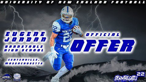 Super excited to announce that I have received my first official offer from <a href="/UNEfootball/">University of New England Football</a>!!! Thank you <a href="/CoachLichten/">Coach Mike Lichten</a> <a href="/CoachJohnsonOL/">𝘽𝙤𝙗𝙗𝙮 𝙅𝙤𝙝𝙣𝙨𝙤𝙣 𝙄𝙄𝙄</a> for the amazing opportunity!
<a href="/CoachJatkola/">Ross Jatkola</a>