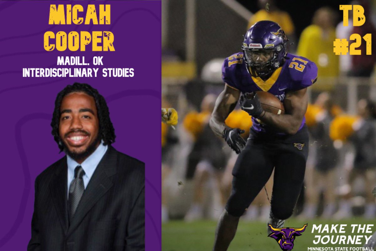 Maverick Football Scoop (@maverick_scoop) on Twitter photo Hail to <a href="/CoopTHM/">Micah Cooper</a> for all of your work, dedication and sacrifices for <a href="/MinnStFootball/">Minnesota State Football</a>
Thank You for all that you do for MSU!
Lasting Impression: Humility, Leadership & Maturity!
Favorite Memory: Your Ability to Articulate & Inspire!
#SeniorAppreciationWeek
#RollHerd
#1-0 Hail to <a href="/CoopTHM/">Micah Cooper</a> for all of your work, dedication and sacrifices for <a href="/MinnStFootball/">Minnesota State Football</a>
Thank You for all that you do for MSU!
Lasting Impression: Humility, Leadership & Maturity!
Favorite Memory: Your Ability to Articulate & Inspire!
#SeniorAppreciationWeek
#RollHerd
#1-0