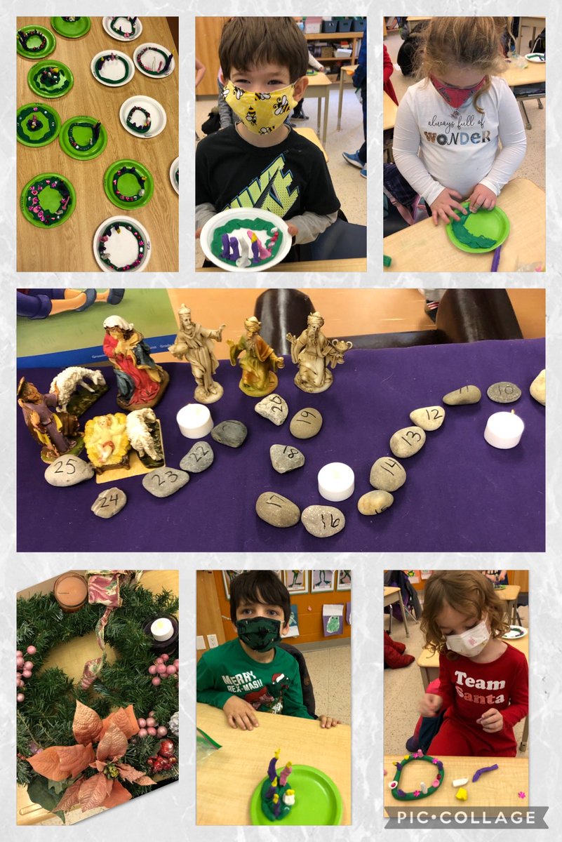lindacinelli1's tweet photo. During the first week of advent grade 1 students ⁦⁦@madonnaroar⁩ light the candle of hope on their wreaths. https://t.co/VQjQBI8bbn