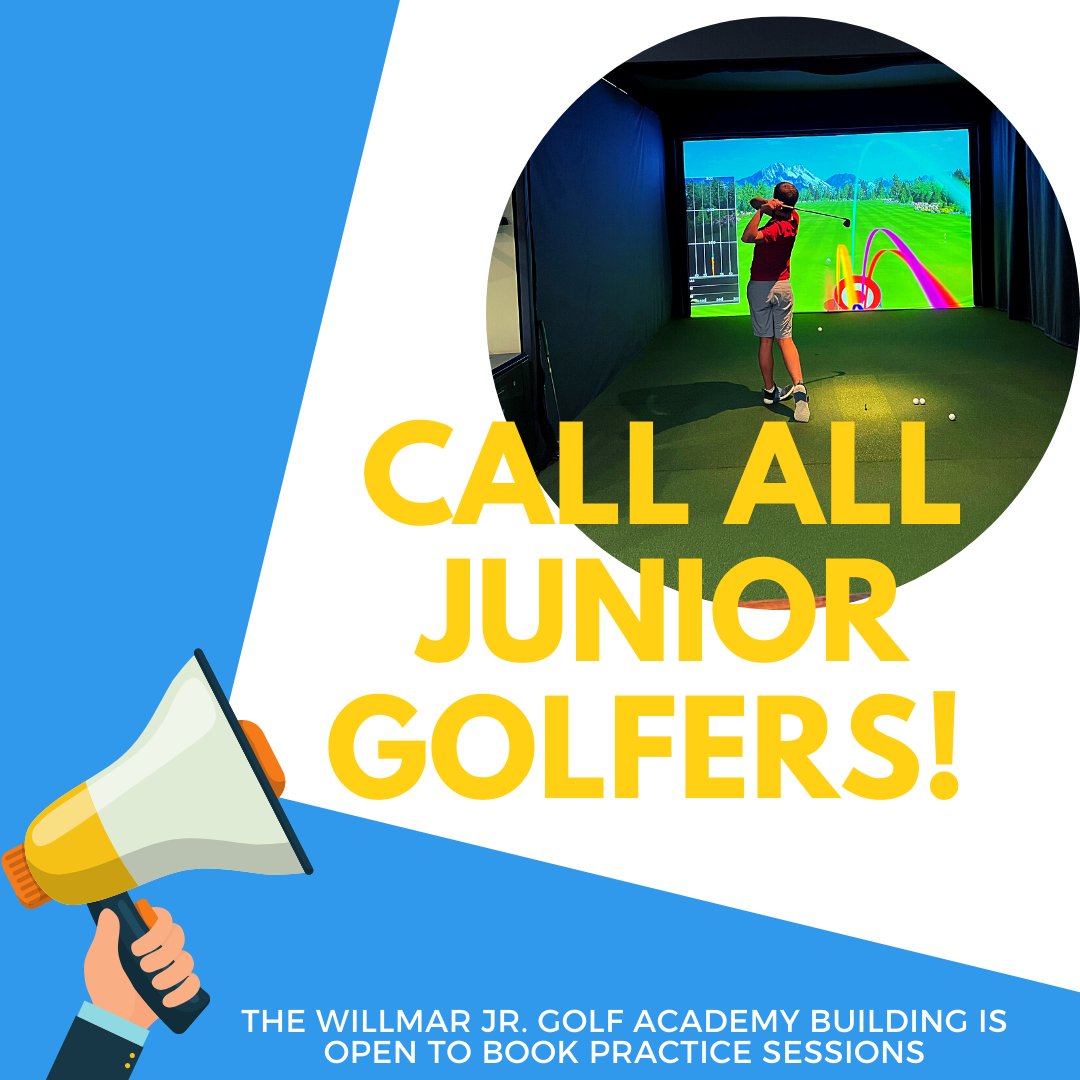 Our Willmar Junior Golf Academy building is now open for bookings! Book a lesson or practice session for your junior golfer here bit.ly/3xMztfd Bookings require pre-payment, and private parties can be booked by emailing General Manager Joe Wisocki at jwisocki@pga.com.