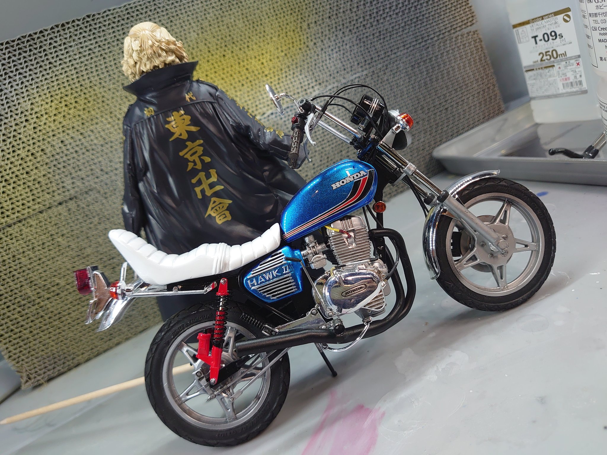 東京リベンジャーズ 佐野万次郎 マイキー バブ ホンダCB250T プラモデル