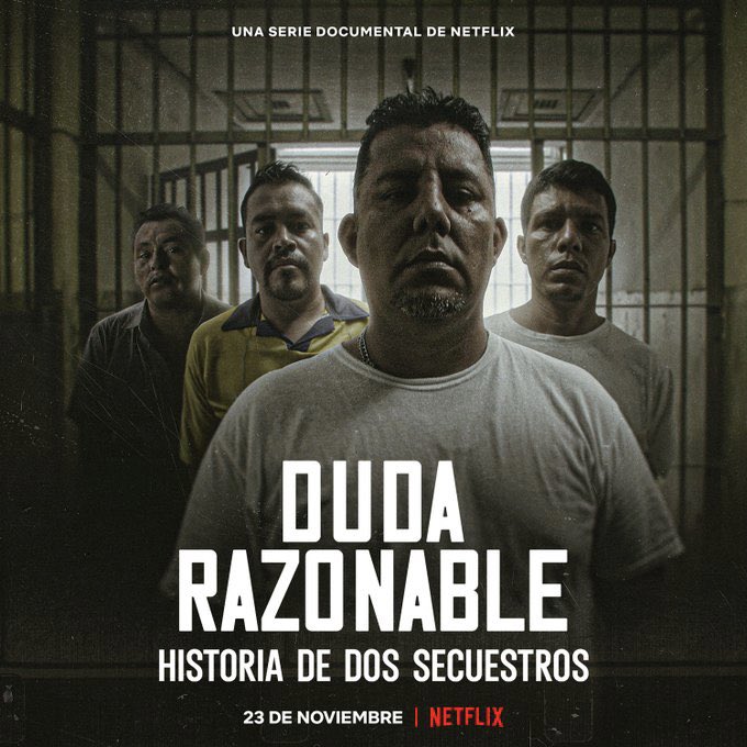 A quienes ya han visto #DudaRazonable en <a href="/netflix/">Netflix</a> necesito pedirles un favor: pongan a alguien más a ver la serie. Urge que se comprenda por qué tres personas sentenciadas a 50 años de prisión, deben ser liberadas. Llevan ya siete años presos. Gracias.