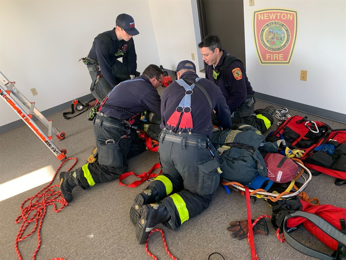 Another busy week of training at #newtonfire. We did a variety of drills in an acquired building. Thank you to Mark Development. If you are in the area, stop by #station3 to enjoy our festive holiday lights!! Happy Holidays #newtonma!!!