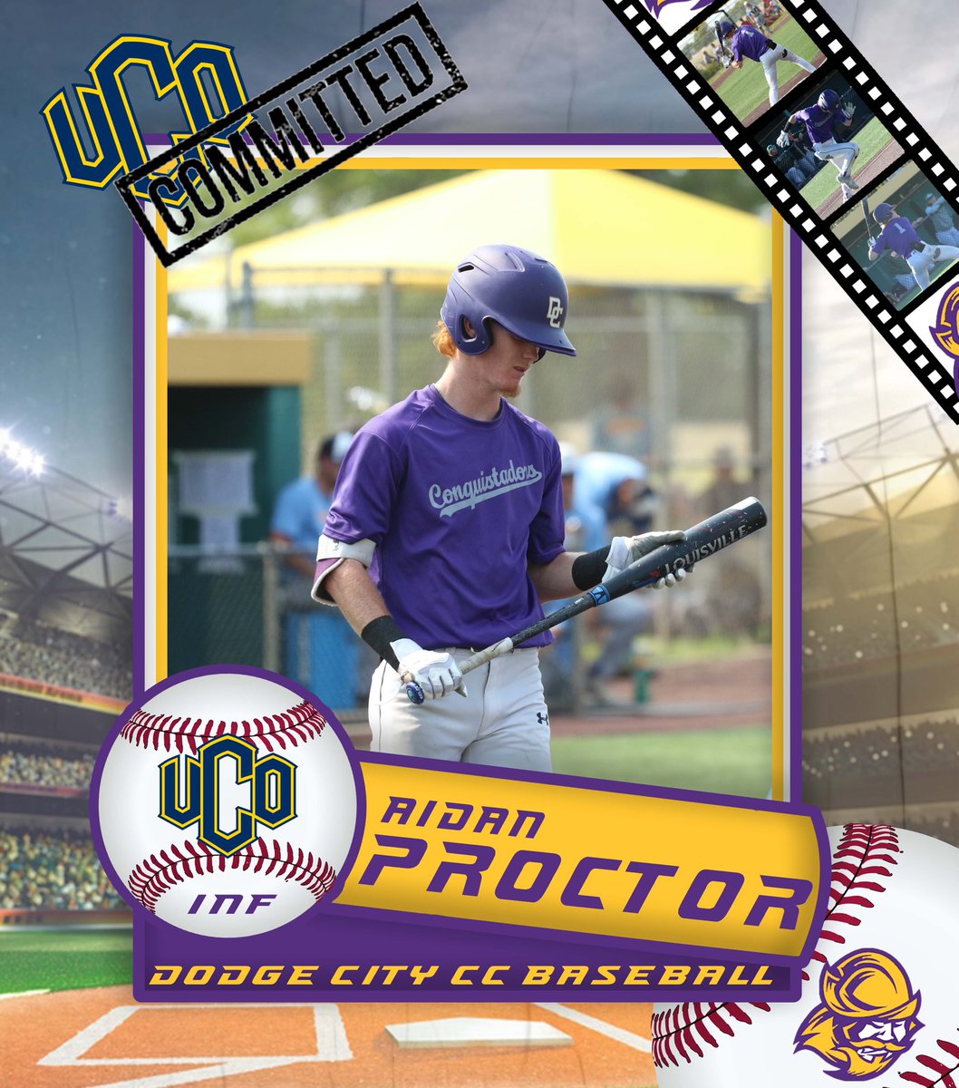 I’m happy to announce that I will be continuing my academic and baseball career at the University of Central Oklahoma! Thank you to all my coaches and teammates for helping me get to where I am! <a href="/EliEgger4/">Eli Egger</a> <a href="/BrettDoe/">Brett Doe</a> <a href="/GoConqsBB/">Dodge City CC Baseball</a> <a href="/UCOBaseball/">UCO Baseball</a> <a href="/Jacob_Evans1011/">Jacob Evans</a>