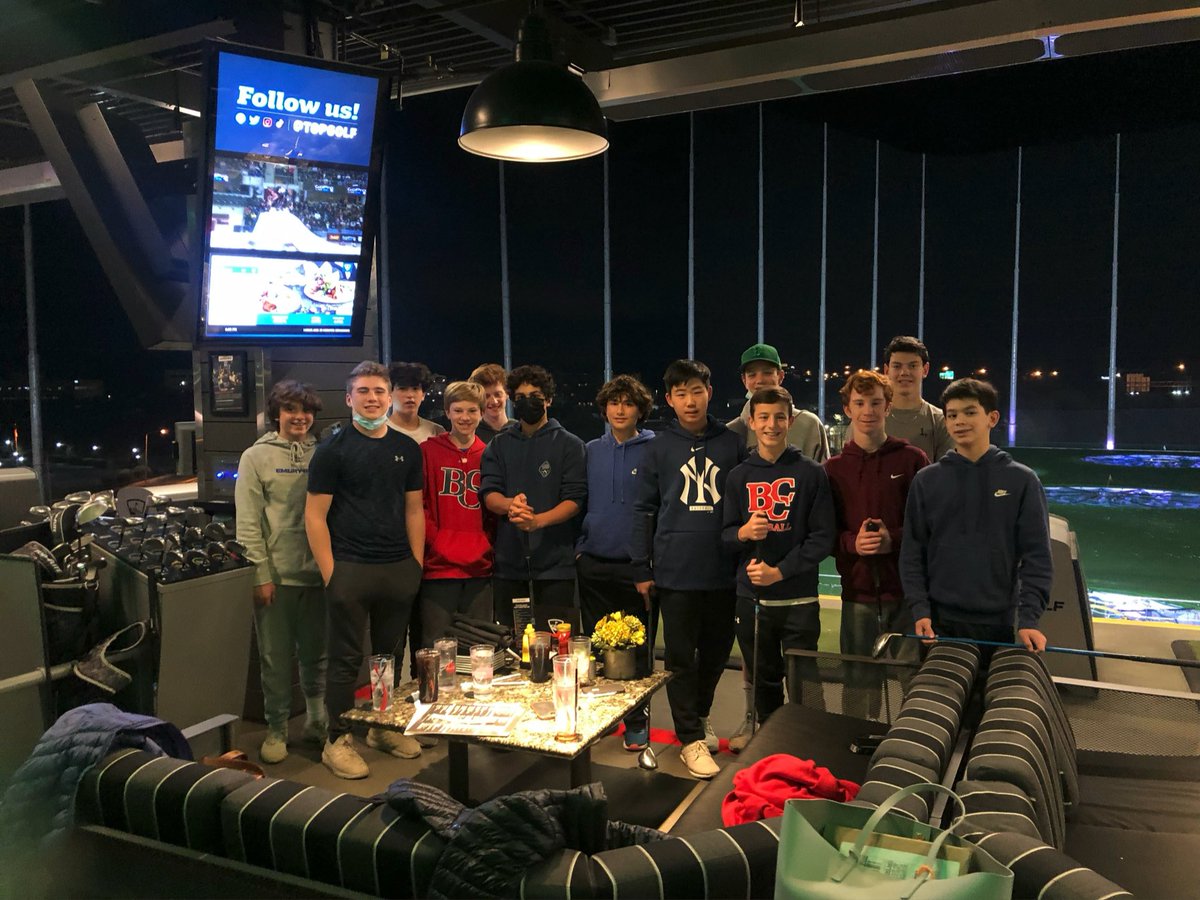 BCCBaseballMD's tweet photo. 14U Big Train starting off the weekend with some fun at Top Golf! #bccbaseball #teambonding https://t.co/AwvGvi7Cy4