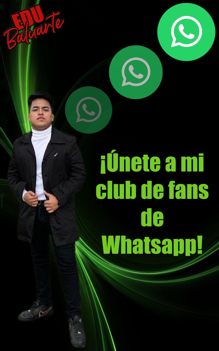 EduBaluarteOf's tweet photo. ¡Únete a mi club de fans oficial de Whatsapp y participa conmigo en una celebración navideña especial el 21 de diciembre! #EduBaluarte https://t.co/Z6KauX0ANQ https://t.co/wjBQosCGQM