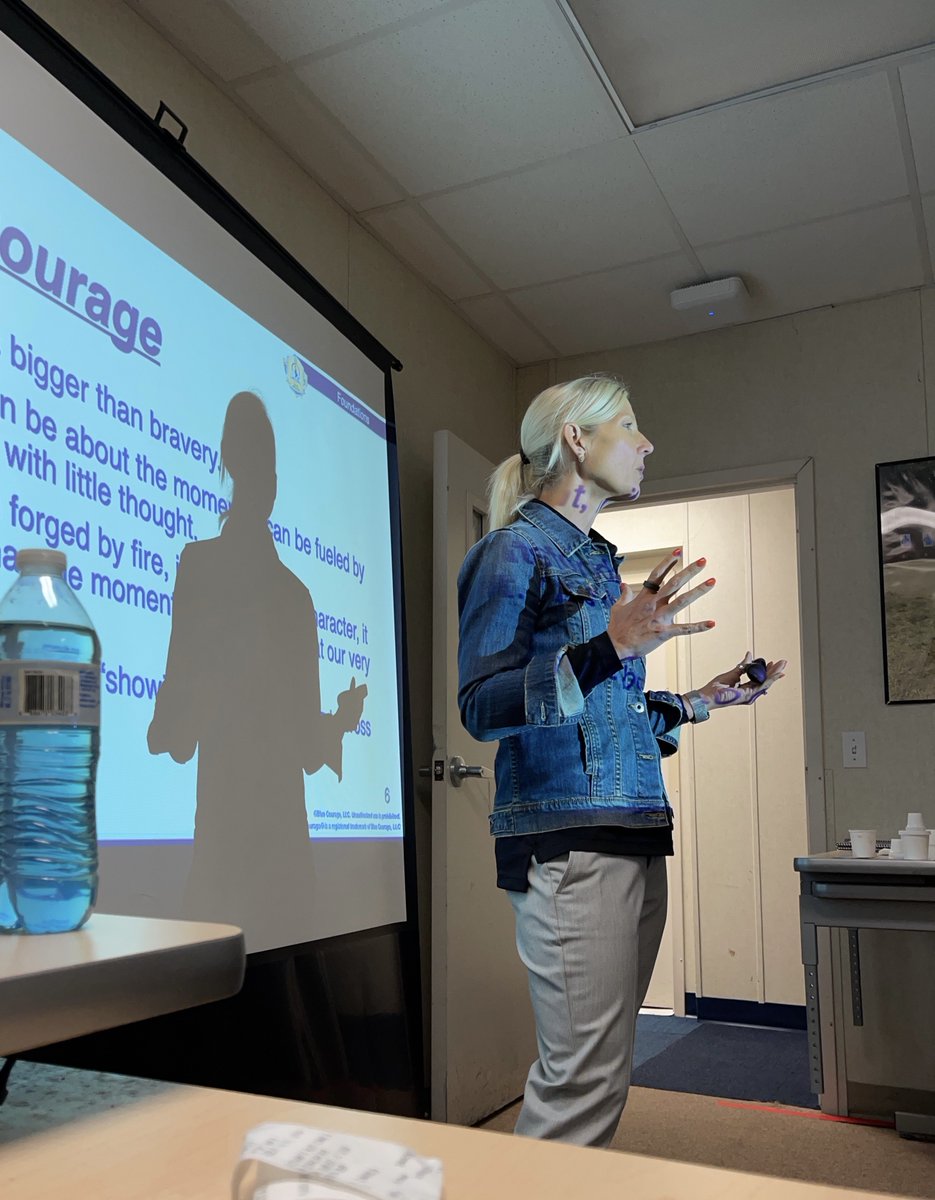 bluecourage's tweet photo. Today Kristen completed a series of seven Introduction to Blue Courage classes hosted by the Florida International University Police Department. Thank you for the amazing hospitality through this whole process! #BlueCourage #FIUPD #LELeadershipdevelopment https://t.co/WQey7UI8CA